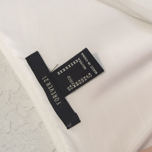 Forever 21 white pleated side cut out one shoulder maxi dress - Picture 7 of 16